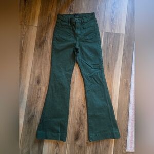Angry Rabbit Green Flared Jeans Size 27/5